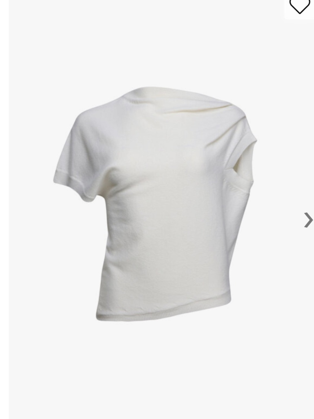 Róhe Frames Cream Asymmetric Top